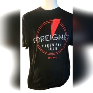 Foreigner 2024 Farewell Tour Black T-Shirt- Size XL